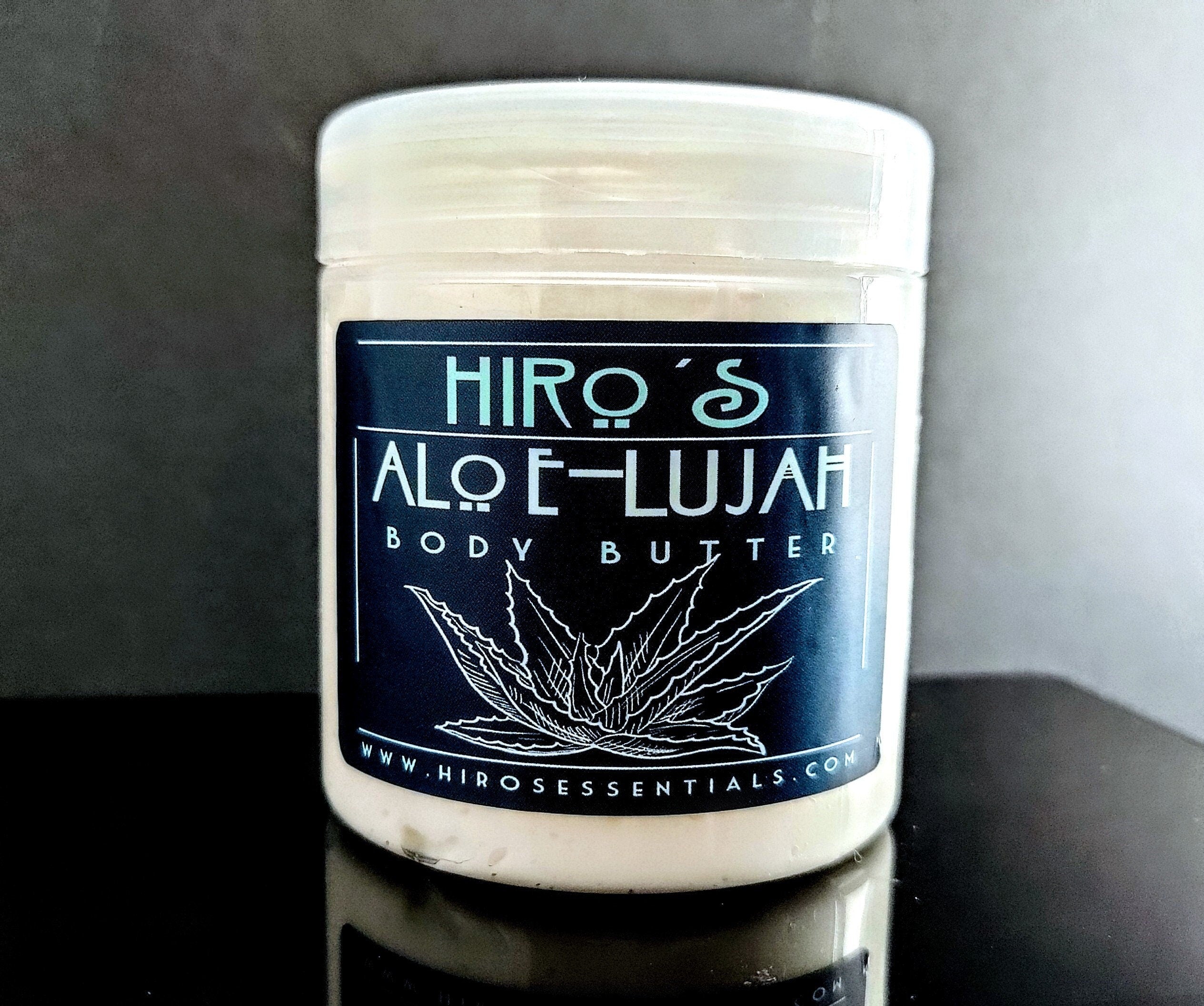 8 oz Aloe Lujah, Whipped Body Butter: Botanical Aloe & Essential Oils, Fragrance-Free Option (8 oz Jar)