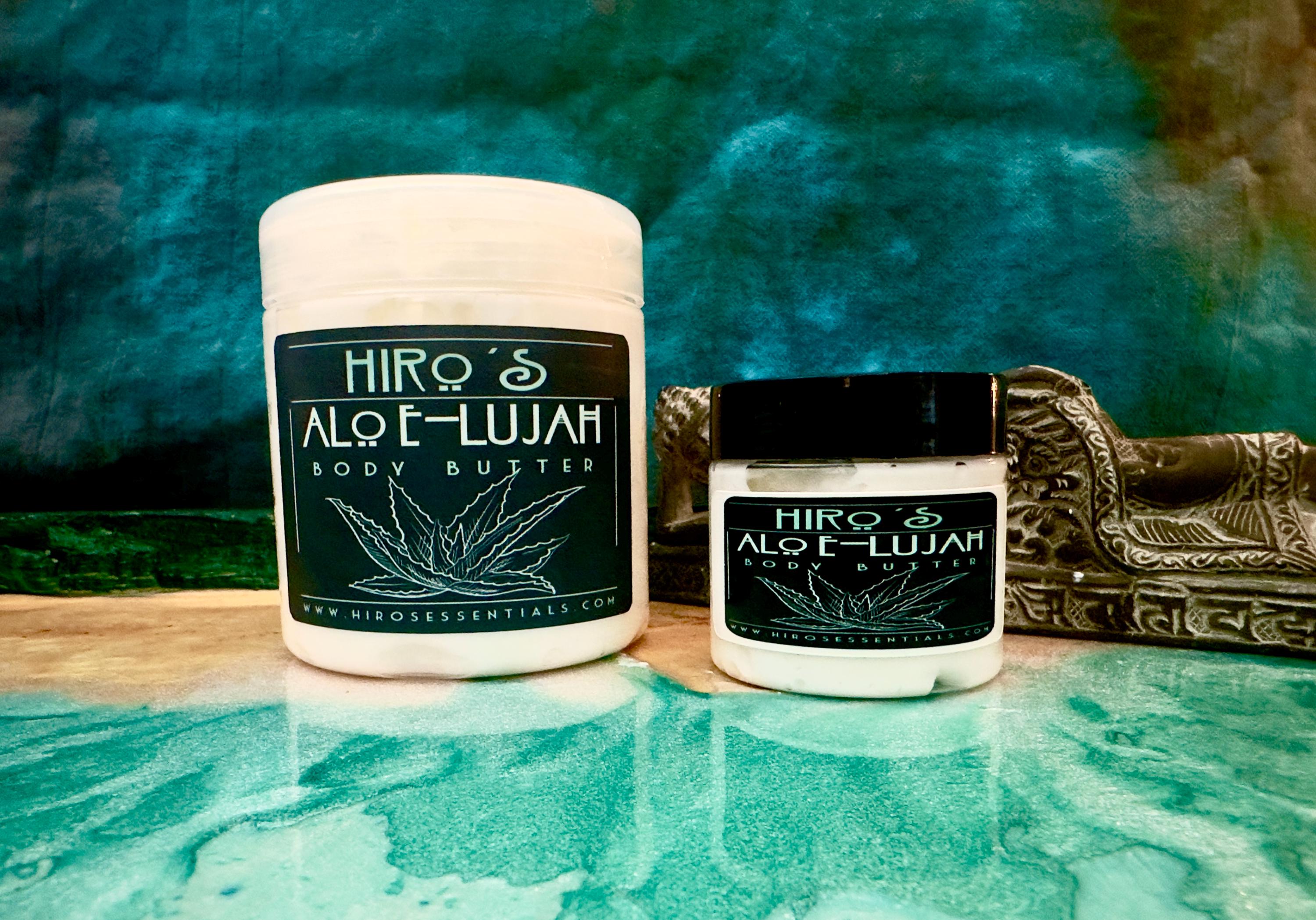 8 oz Aloe Lujah, Whipped Body Butter: Botanical Aloe & Essential Oils, Fragrance-Free Option (8 oz Jar)
