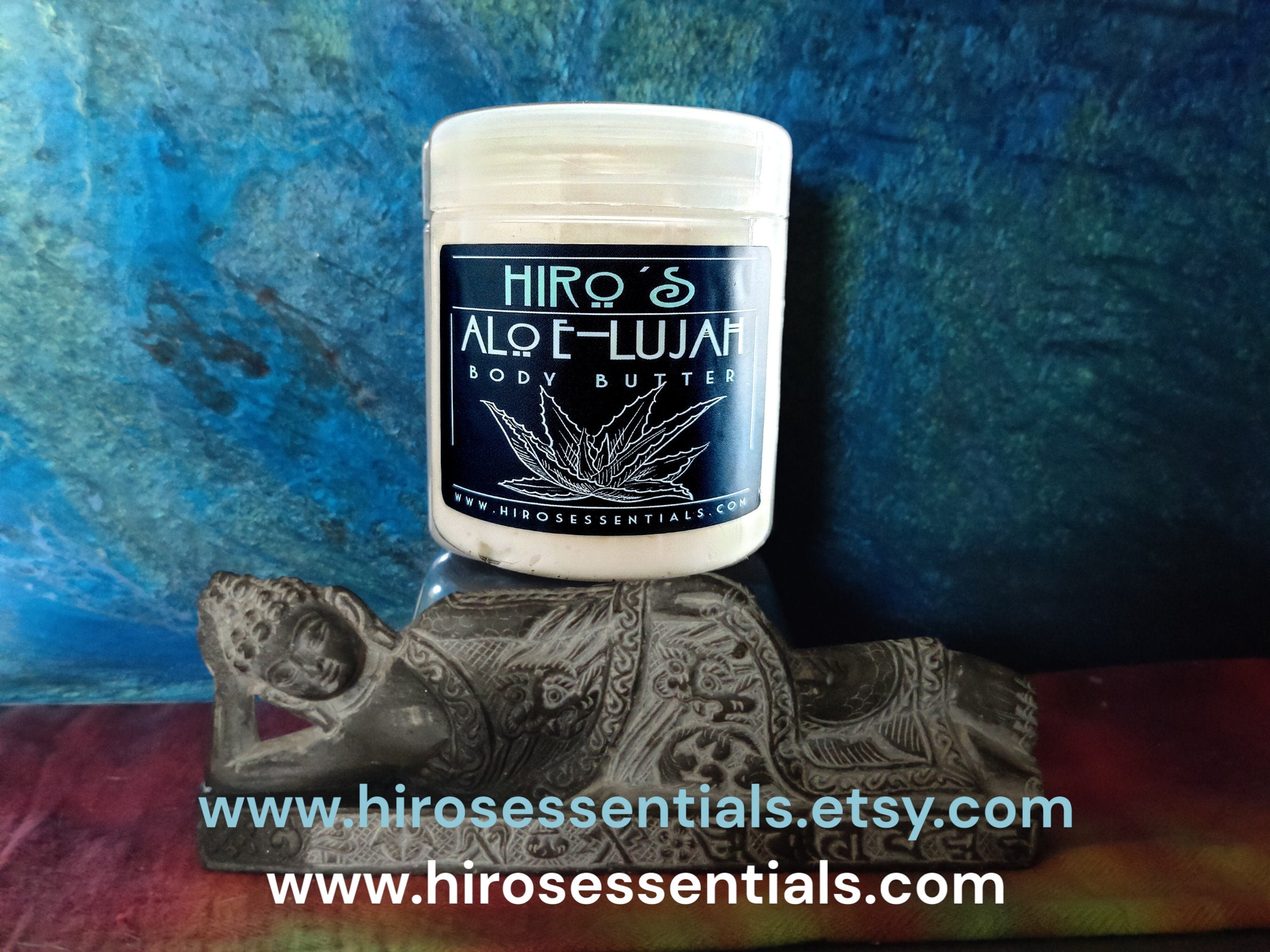 8 oz Aloe Lujah, Whipped Body Butter: Botanical Aloe & Essential Oils, Fragrance-Free Option (8 oz Jar)